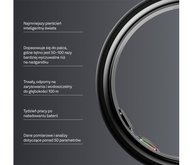 Oura Ring 5 Czarny matowy (rozmiar 9) - 1608564 - zdjęcie 3